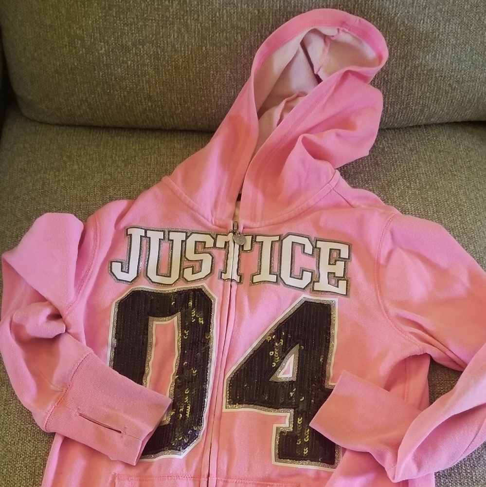 Justice hoodie size 14